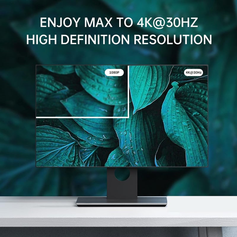 Yinker 4K HDMI Splitter 1 in 8 Out, Metal Shell 1x8 HDMI Splitter (Not Extended Display), USB Powered Distributor Supports 4K@30Hz, 3D,1080P@60Hz - Image 5
